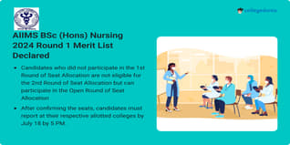 AIIMS BSc (Hons) Nursing 2024 Round 1 Merit List Declared @aiimsexams.ac.in; Direct Link Here